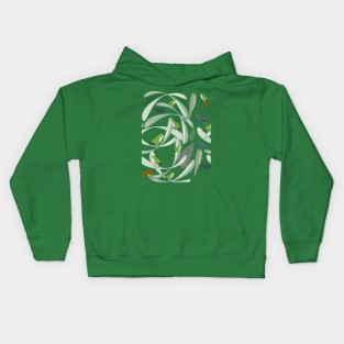 Parrots in jungle Kids Hoodie